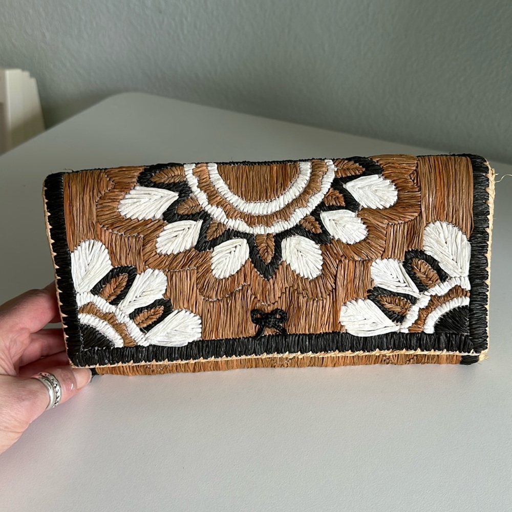 Raffia Clutch by Anya Hindmarch